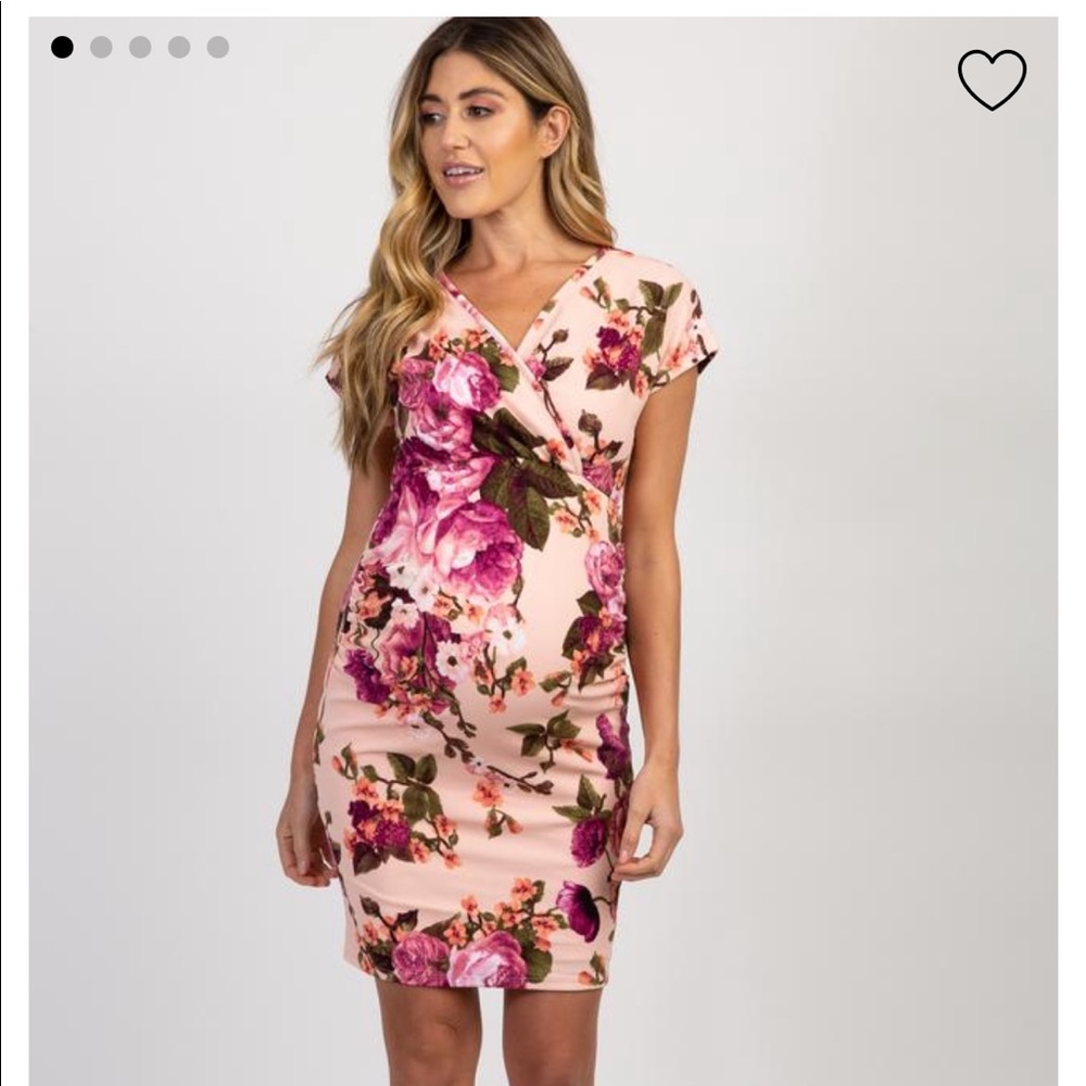 Pink Blush Maternity Dress/ Baby Shower Dress